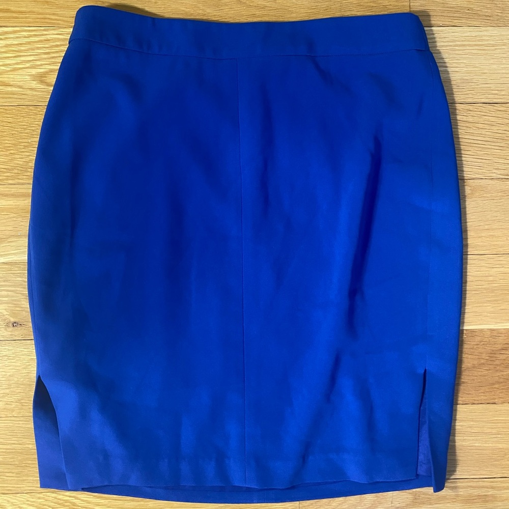 Kenar Royal Blue Pencil Skirt